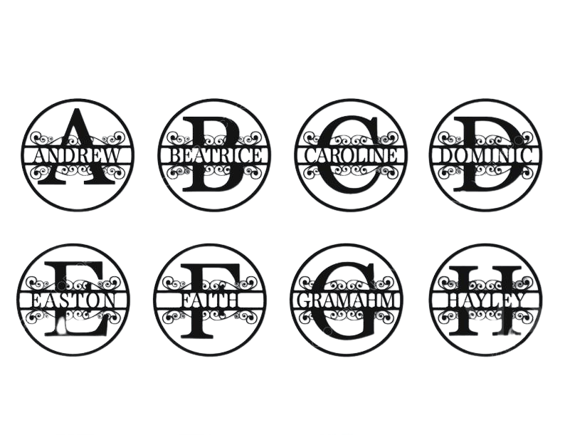 Vintage Wood Family Name Monogram sign - TWB Home Decor