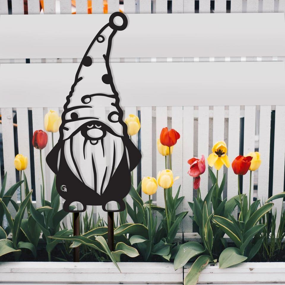 Metal Ground Gnomes - TWB Home Decor