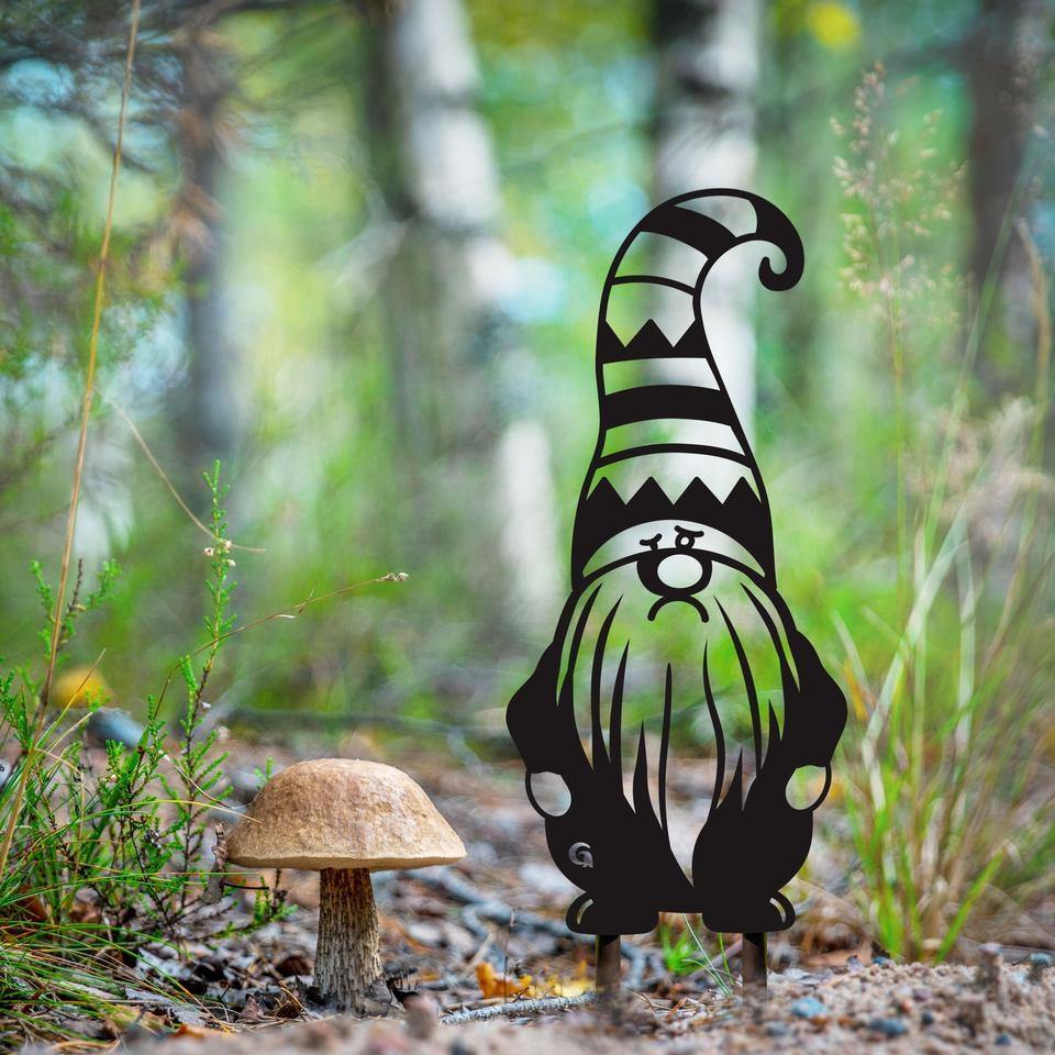 Metal Ground Gnomes - TWB Home Decor